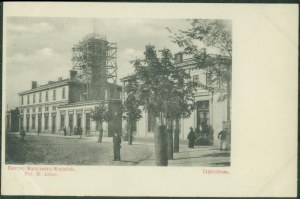 1 CZĘSTOCHOWA - Warsaw-Vienna Railway Station, Photo by M. Arbus, st. czb., ca. 1900,