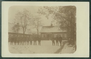 LUKOW - Austrian soldiers, sepia photo, ca. 1916