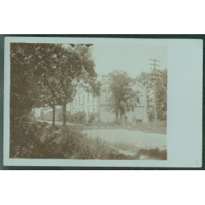 ŁUKÓW - Budynek, fot. sepia, ok. 1916