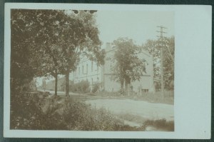 LUKOV - Building, sepia photo, ca. 1916