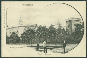 WIELICZKA - Church, Castle, Nakł. M. Gold, Wieliczka, st. czb., ca. 1900