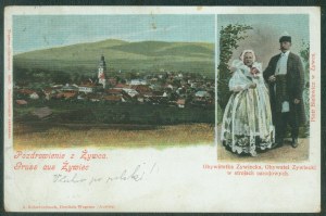 ŻYWIEC - Citizen Zywiecks, Citizen Zywiecki, Panorama, A. Schwidernoch, coll. print, ca. 1905,