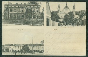 LASK - County, Market Square, Church Street, Ver. Bella, Lask, chb. print, ca. 1916