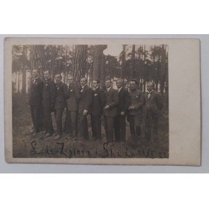 Łódź-Zgierz i Ska 28.05.1922.Niezidentyfikowana grupa mężczyzn.