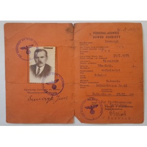 Dowód Osobisty Personal-Ausweis na nazwisko Szewczyk Jan