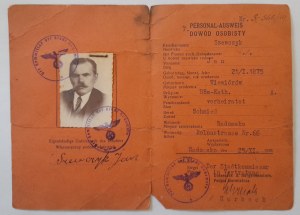 Personal-Ausweis ID card in the name of Szewczyk Jan.