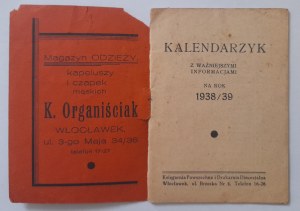 Wloclawek.Calendar for 1939.