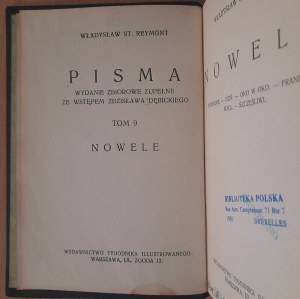 Reymont Wł.St.Volume V Novels : Spotkanie,Cień,Oko w oko,Franek,Suka,Szczęśliwi.