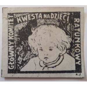 Znaczek kwestarski Główny Komitet Ratunkowy Kwesta na dzieci