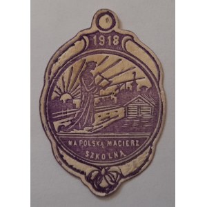 Znaczek kwestarski Na polską macierz szkolną 1918