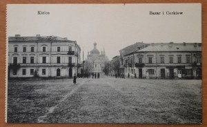 Kielce.Bazaar and Church