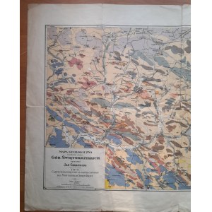 Mapa Geologiczna środkowej części Gór Świętokrzyskich.