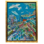 Edward Dwurnik (1943 Radzymin - 2018 Warszawa), Żegluga, transport, lotnictwo, 1999