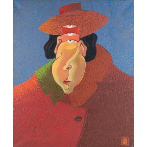 Henryk Płóciennik (1933 Łódź - 2020 tamże), Autoportret