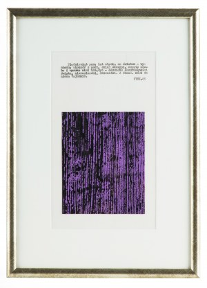 Józef Hałas (1927 Nowy Sącz - 2015 Wrocław), Z cyklu Notatki, 1985