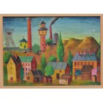 Pawel WRÓBEL (1913-1984), Silesian Town, 1971