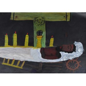 Marianna WIŚNIOS (1909-1996), Chrystus w grobie, 1995