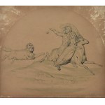 Wojciech GERSON (1831-1901), Three illustrations to The Tale of the Iron Wolf by Antoni Tchaikovsky, 1854