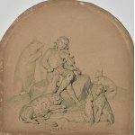 Wojciech GERSON (1831-1901), Three illustrations to The Tale of the Iron Wolf by Antoni Tchaikovsky, 1854