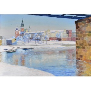Soter JAXA-MAŁACHOWSKI (1867-1952), Wawel w zimie, 1938