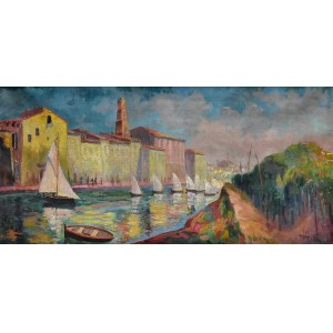Jan RUBCZAK (1884-1942), Widok kanału Saint Sebastien w Martigues