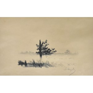 Leon WYCZÓŁKOWSKI (1852-1936), Złamana sosna we mgle, 1907