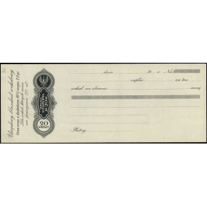 Poland, set of 6 bills of exchange with various stamp duties, blank, 20th century.