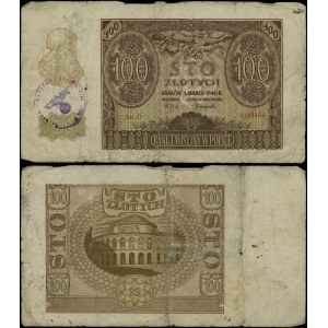 Poland, 100 zloty, 1.03.1940