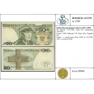Poland, 50 zloty, 1.12.1988