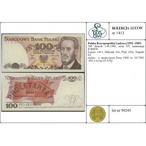 Poland, 100 zloty, 1.06.1986