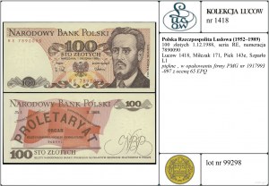 Poland, 100 zloty, 1.12.1988