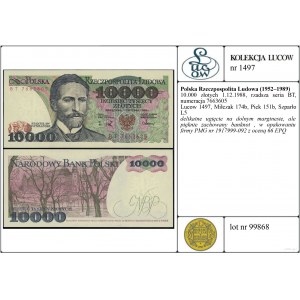Poland, 10,000 zloty, 1.12.1988