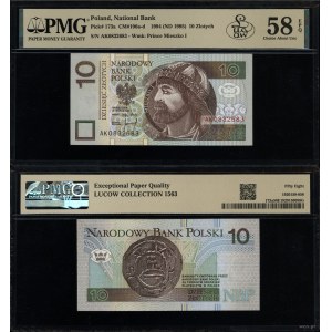 Poland, 10 zloty, 25.03.1994