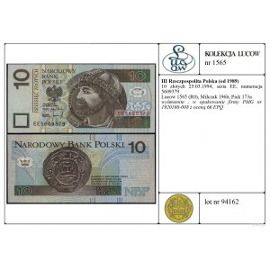Poland, 10 zloty, 25.03.1994