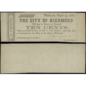 United States of America (USA), 10 cents, 14.04.1862