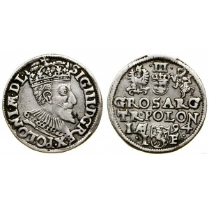 Poľsko, trojak, 1594, Olkusz