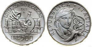 Italy, 500 lira, 1989 R, Rome