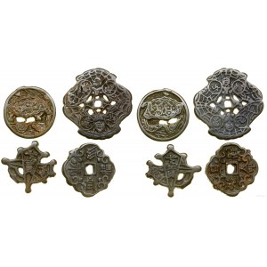 China, Satz von 4 Münzen - Amulette