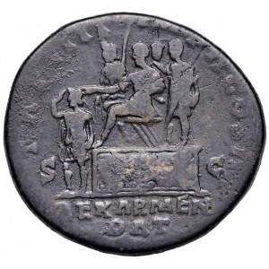 Imperial Roman Coins - § Lucio Vero (161-168) Sesterzio - Testa laureata a dx - R/ ...