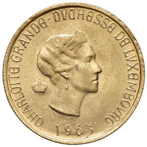 Foreign coins - LUSSEMBURGO Principessa Carlotta (1919-1964) 20 Franchi 1963...