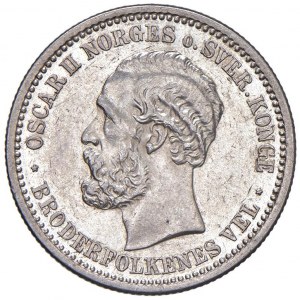 Foreign coins - NORVEGIA Oscar II (1872-1905) Krone 1890 Konsberg - KM 357 A...