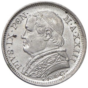 Papal - Pio IX (1846-1878) Lira 1868 An. XXIII - Nomisma 878 AG (g 5...
