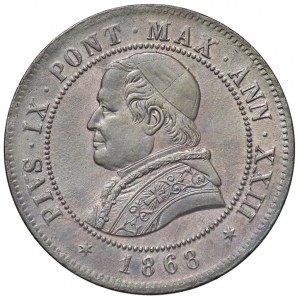 Papal - Pio IX (1846-1878) 4 Soldi 1868 An. XXIII - Nomisma 897 CU (...