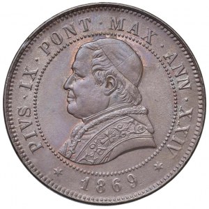 Papal - Pio IX (1846-1878) 4 Soldi 1869 An. XXIV - Nomisma 899 CU (g...