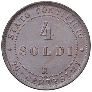 Papal - Pio IX (1846-1878) 4 Soldi 1869 An. XXIV - Nomisma 899 CU (g...