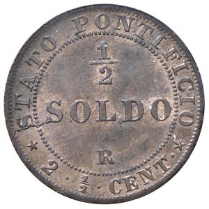 Papal - Pio IX (1846-1878) Mezzo Soldo 1866 An. XXI - Nomisma 905 CU...