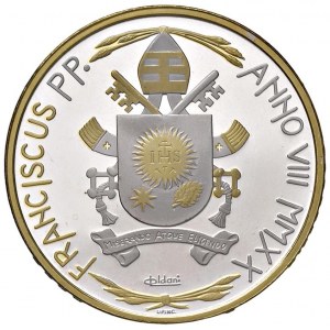 Papal - VATICAN Francis (2013-2025) 10 Euro 2020 50th Anniversary...