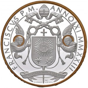 Papal - VATICAN Francis (2013-2025) 10 Euro 2023, Benedict XVI...