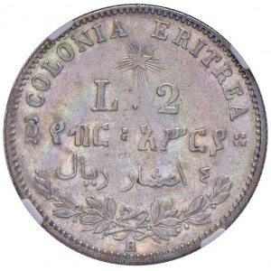 Savoy - Umberto I Eritrea (1890-1896) 2 Lire 1890 - Nomisma 1039 AG ...