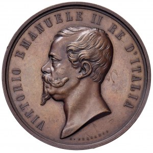 Medaile - Viktor Emanuel II (1861-1878) Medaile 1861 Udělení medaile za zásluhy o...